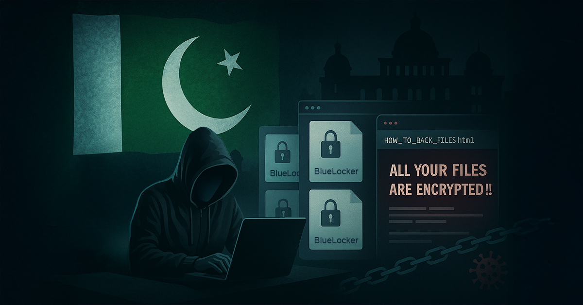 'Blue Locker' Analysis: Ransomware Targeting Oil & Gas Sector in Pakistan