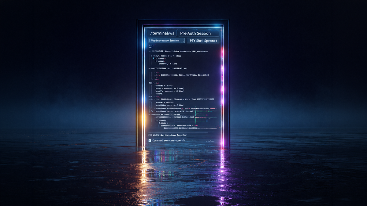 Marimo Pre-Auth RCE via Unauthenticated WebSocket Terminal (CVE-2026-39987)