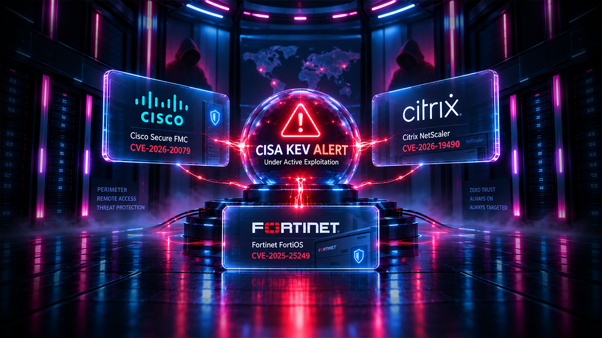 CISA KEV Alert: Cisco, Citrix, and Fortinet Vulnerabilities Under Active Exploitation